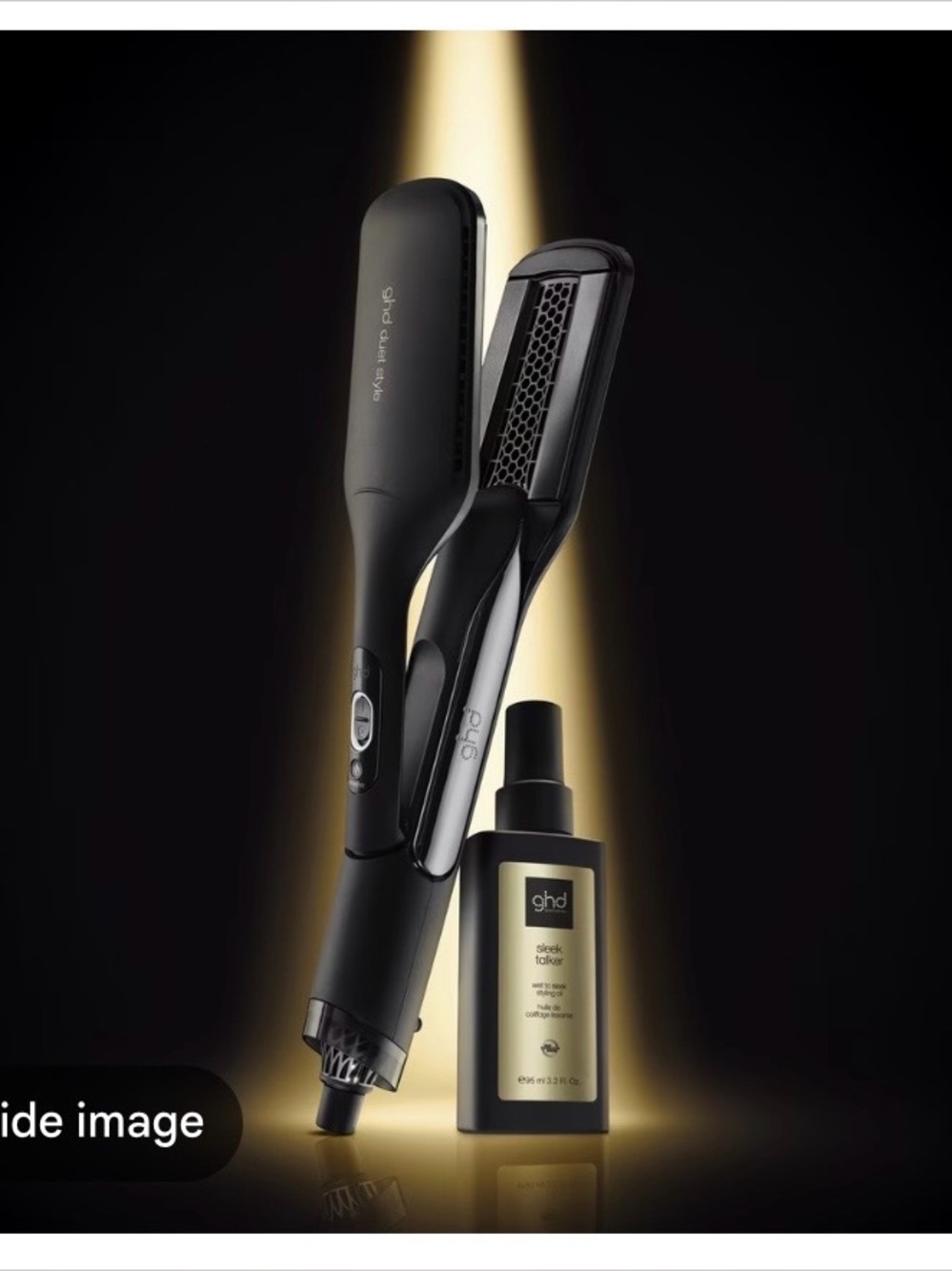ghd duet Styler with Accessory Box and wet to sleek styling oil
